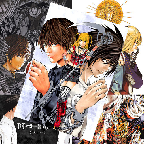 死亡笔记海报夜神月弥海砂魅上照二次元动漫周边房间墙贴卧室壁纸