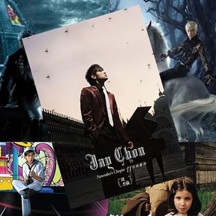 周杰伦海报 明星周边同款高清亲笔签名写真照片房间墙贴卧室壁纸