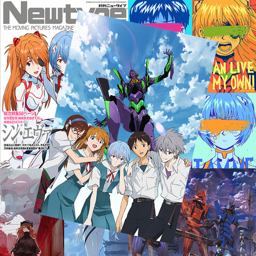 新世纪福音战士海报 eva绫波丽碇真嗣二次周边宿舍墙贴卧室壁纸