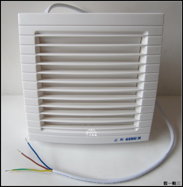 正野排气扇静音厨房换气扇6寸圆孔玻璃窗式卫生间换气墙壁排风扇