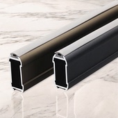 索菲亚静音支架特加厚柜子方型19宽铝合金法兰衣杆托挂杆固定配件