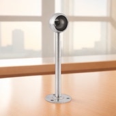 毛巾架底座不锈钢圆管晾衣杆底座侧装 吊通吊座固定法兰座配件 顶装