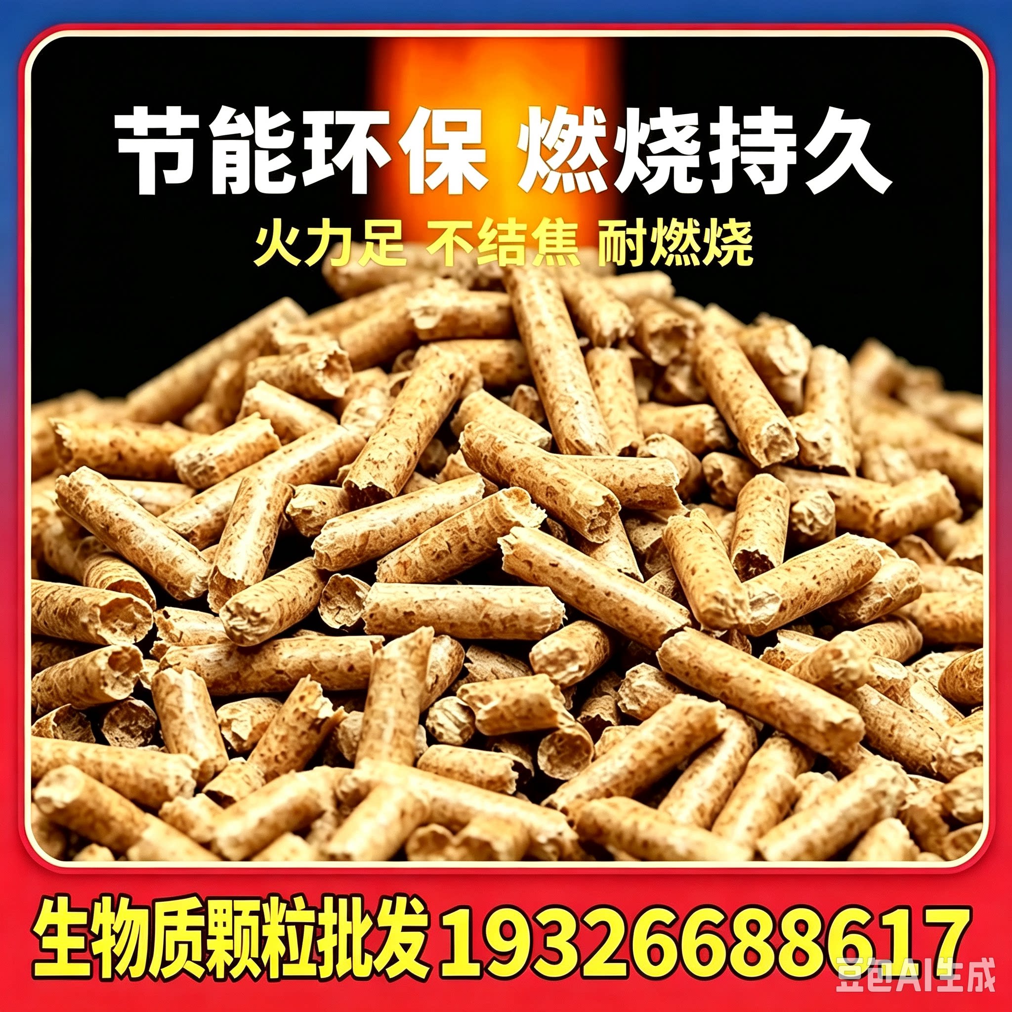 新疆工厂直销生物质颗粒燃料木屑环保颗粒高热值锅炉取暖炉专用