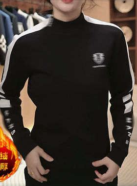 【男装】冬季新品加绒潮流时尚圆领撞色拼接简约百搭卫衣C706