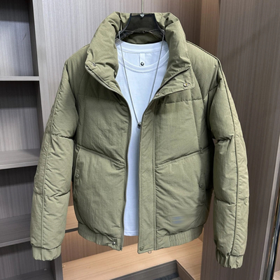 2025新款秋冬男士棉衣韩版宽松休闲棉服男加厚棉袄面包服立领外套