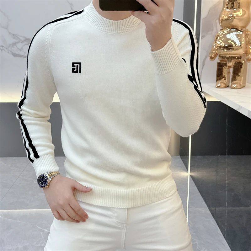 男士长袖毛衣2025秋冬新款欧版轻奢高品质秋季毛衣针织衫套头5089,男装,针织衫/毛衣,淘宝优惠券,粉丝福利购,淘宝优惠卷