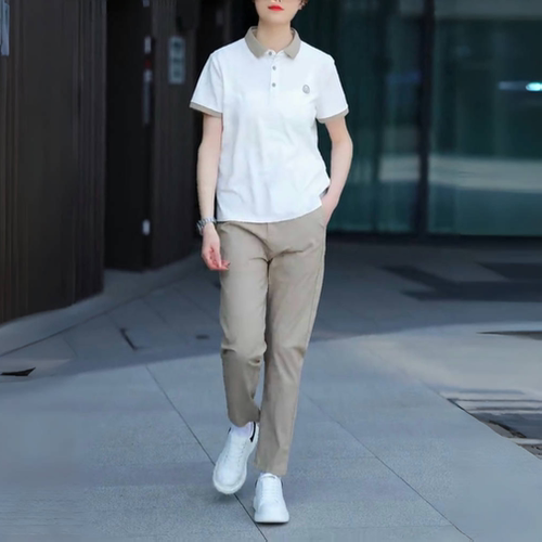 新款男士短袖套装时尚POLO衫休闲百搭简约潮流翻领短袖两件套商务