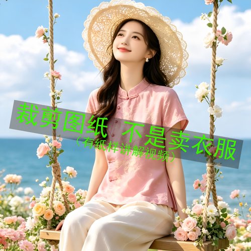 711服装裁剪纸样新款国风短袖小衫纸样新中式上衣图纸偏襟样板