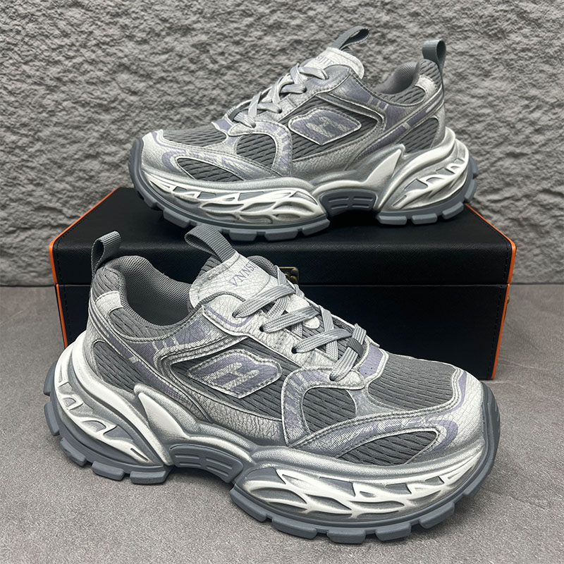 2025新款潮流厚底复古老爹鞋