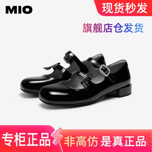 MIO米奥女鞋miu系蝴蝶结玛丽珍鞋