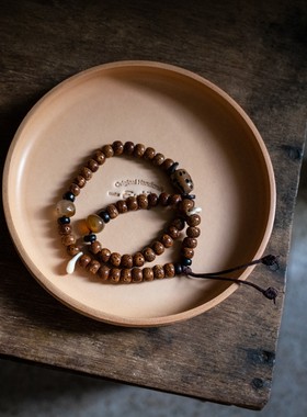 存在物Entity圆牛皮托盘子原色植鞣革美式复古玄关首饰桌面收纳盒