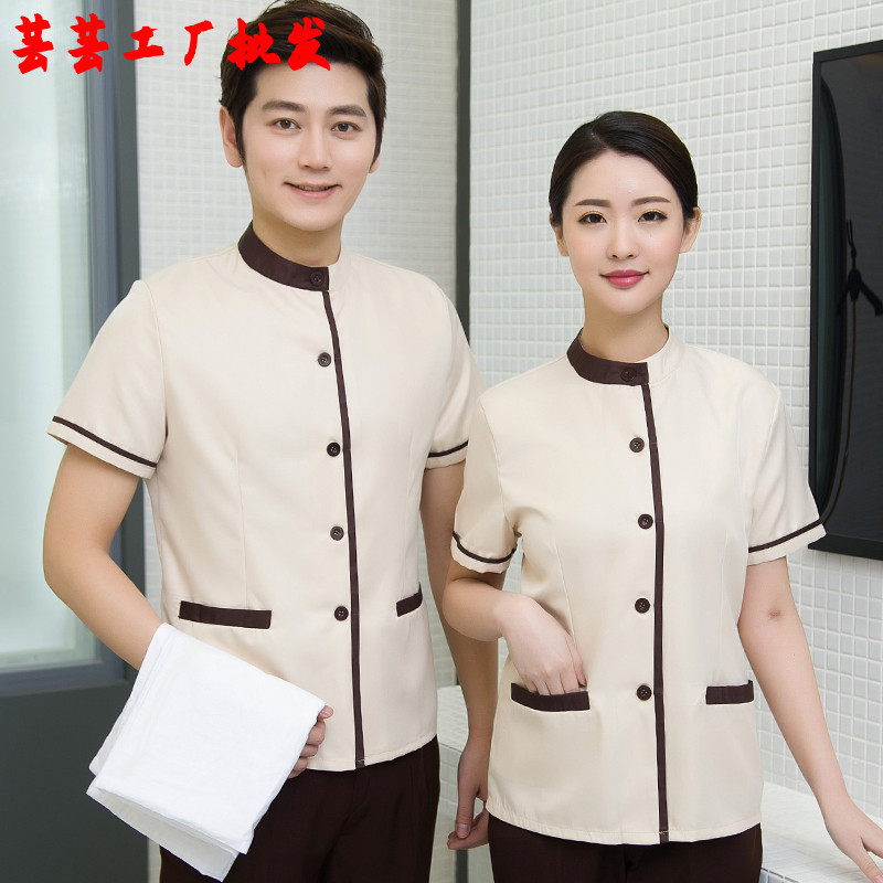 保洁服短袖酒店宾馆客房打扫工作服春夏装楼层清洁阿姨PA制服新款