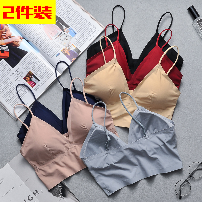 美背红色及腰冰丝无痕打底内衣