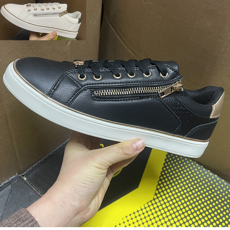 外贸原单男女鞋2025春秋全黑全白休闲运动板鞋防滑耐磨百搭学生鞋,女鞋,深口单鞋,淘宝优惠券,粉丝福利购,淘宝优惠卷