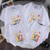 班服 一家三四口母子幼儿园活动冰丝棉t恤学校短袖 亲子装 2024新款