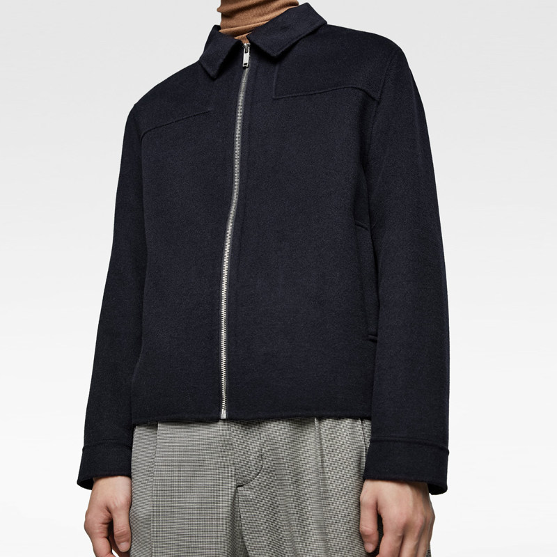za5854623双面羊绒上衣男商务休闲百搭拉链羊毛呢翻领夹克短外套在类目 男装, 夹克中 - 来自Buy2taobao.com提供专业的淘宝代购服务