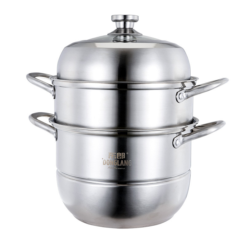 东郎三层复合钢28-32cm大蒸锅