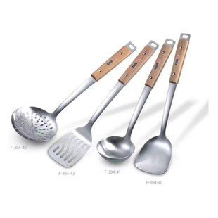 德式工艺富尔兴304不锈钢锅铲勺烹饪厨具炒菜铲汤勺大漏勺加厚款