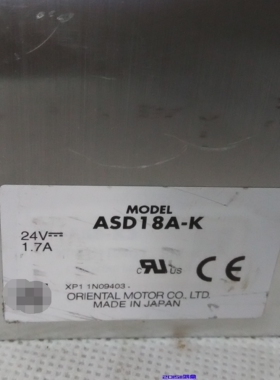 议价 VEXTA东方 ASD18A-K 无刷马达驱动器原装现货