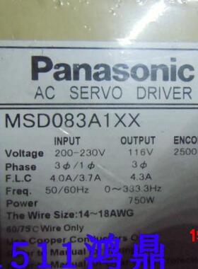 议价PANASONIC松下 MSD083A1XX 驱动器原装现货