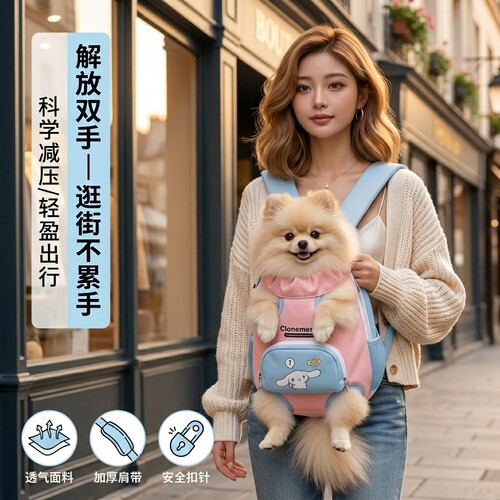 联名大耳狗宠物包春夏季狗狗胸前包猫包小型犬遛狗包宠物外出背包
