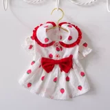 Милая клубника для принцессы, летнее тонкое платье, домашний питомец