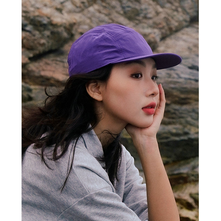 [THE HOBOO]速干日系平沿棒球帽子户外薄款防晒遮阳帽显脸小纯色