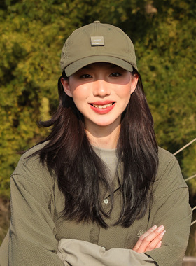 [THE HOBOO]魔术贴标鸭舌帽速干薄款棒球帽子遮阳防晒尼龙成人帽