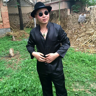 民国土匪斧头帮表演服成人日本翻译官狗腿子套装儿童演出服汉奸服