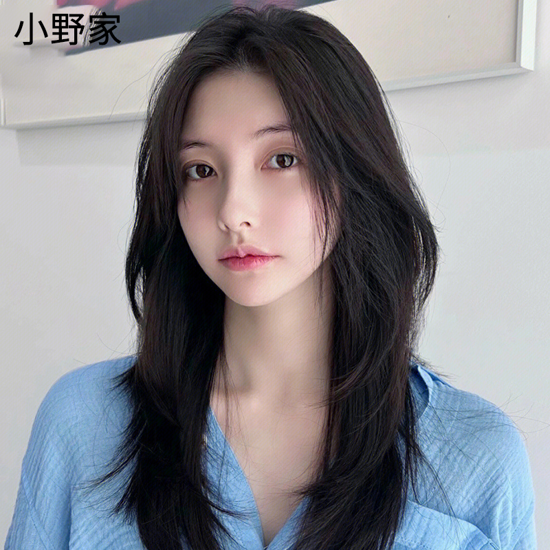 小野家真人发丝自然全头套锁骨发