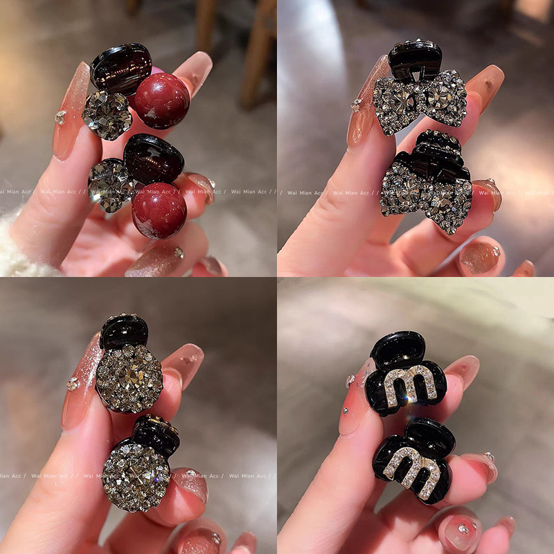 闪钻迷你小号抓夹女前额刘海碎发侧边夹公主头发夹头顶小发夹头饰