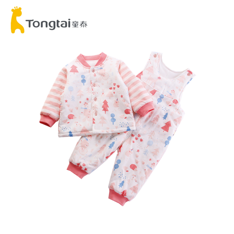 婴儿纯棉衣服童泰秋冬季
