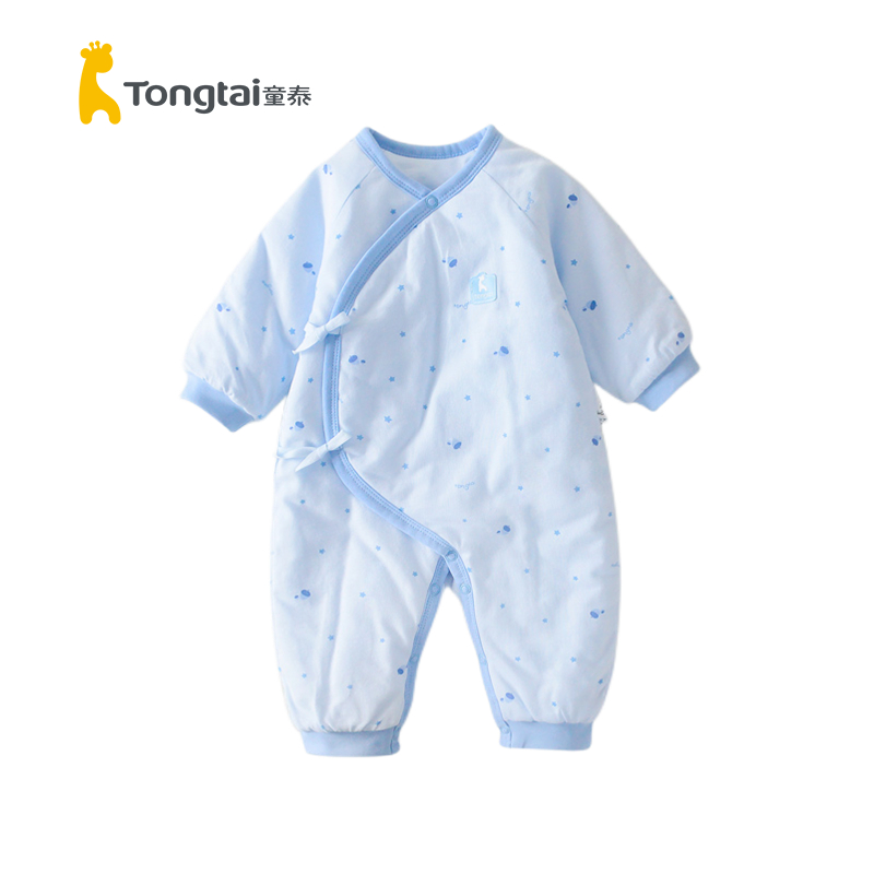 棉蝴蝶衣童泰秋冬系带