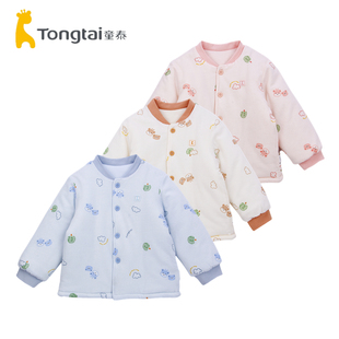 童泰秋冬季 婴儿薄棉上衣男女宝宝棉服内胆儿童夹棉外套棉袄150克