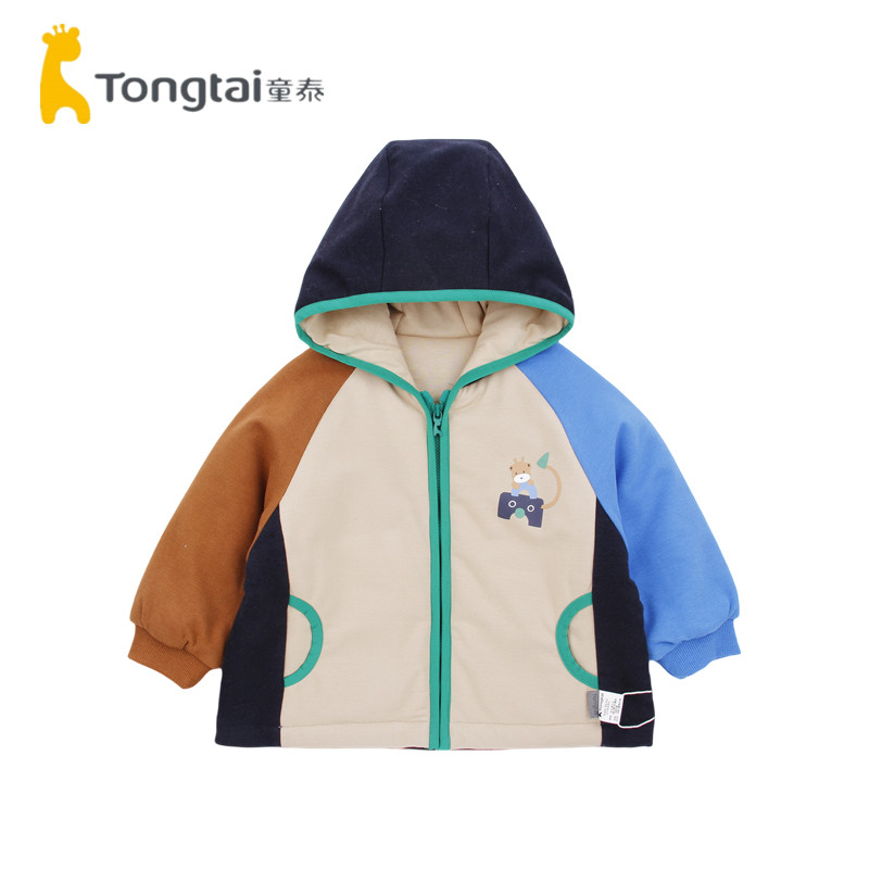 童泰秋冬季1-4岁婴幼儿男宝宝衣服外出加厚棉服上衣夹棉外套