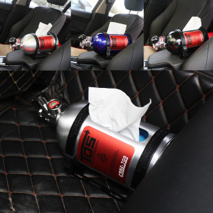 NOS氮气瓶纸巾盒车内摆件汽车内饰纸巾筒纸巾收纳改装 NOS周边产品