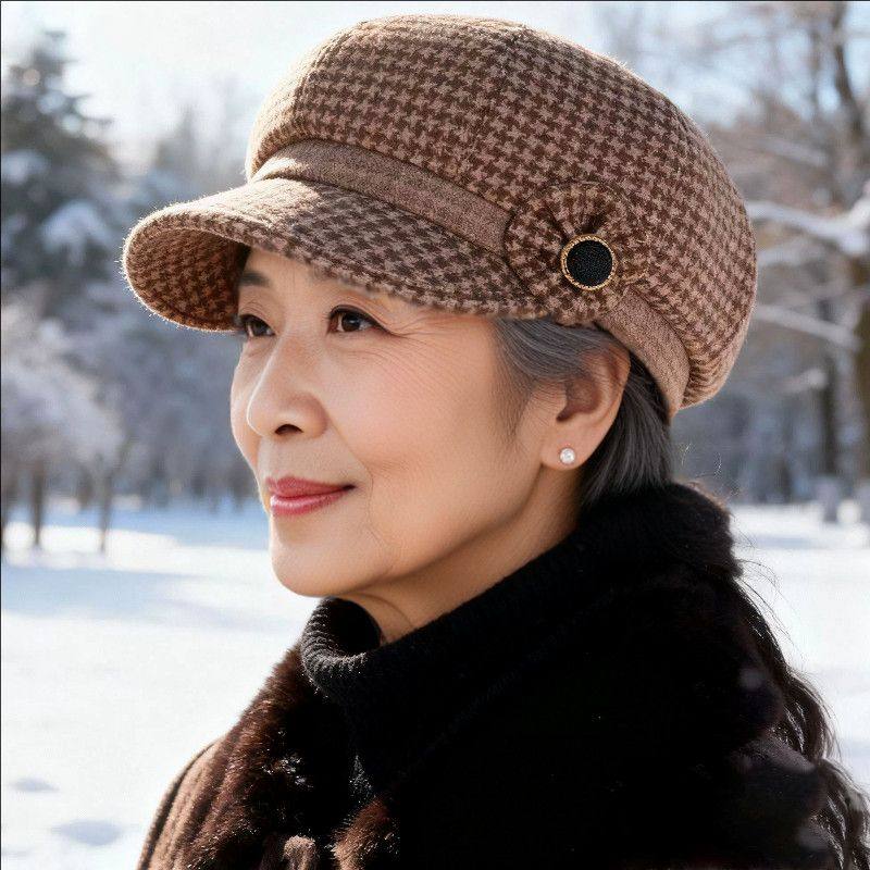秋冬季帽子妈妈保暖鸭舌帽新款中老年贝雷帽女士奶奶加厚八角帽,服饰配件/皮带/帽子/围巾,帽子,淘宝优惠券,粉丝福利购,淘宝优惠卷