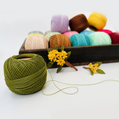 微钩40号纯色蕾丝线20g微钩diy手工耳环胸针饰品花朵花束编织细线