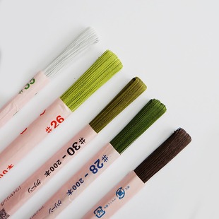 新版日本30号35号中里华奈微钩花束制作花杆包纸铁丝手工diy编织