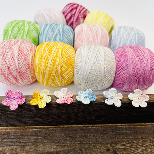 diy耳环胸针饰品手鞠球蕾丝线