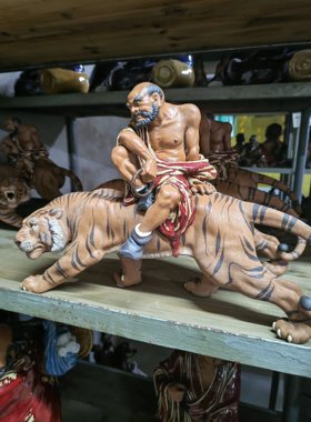 十八罗汉石湾公仔大师送礼工艺品