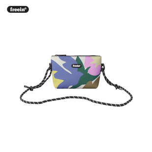 freein斜挎包男撞色潮流小包轻便运动斜跨包女机能山系随身手机包