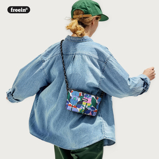 freein多巴胺机能小包山系穿搭斜跨包女轻便户外百搭手机包夏季 新