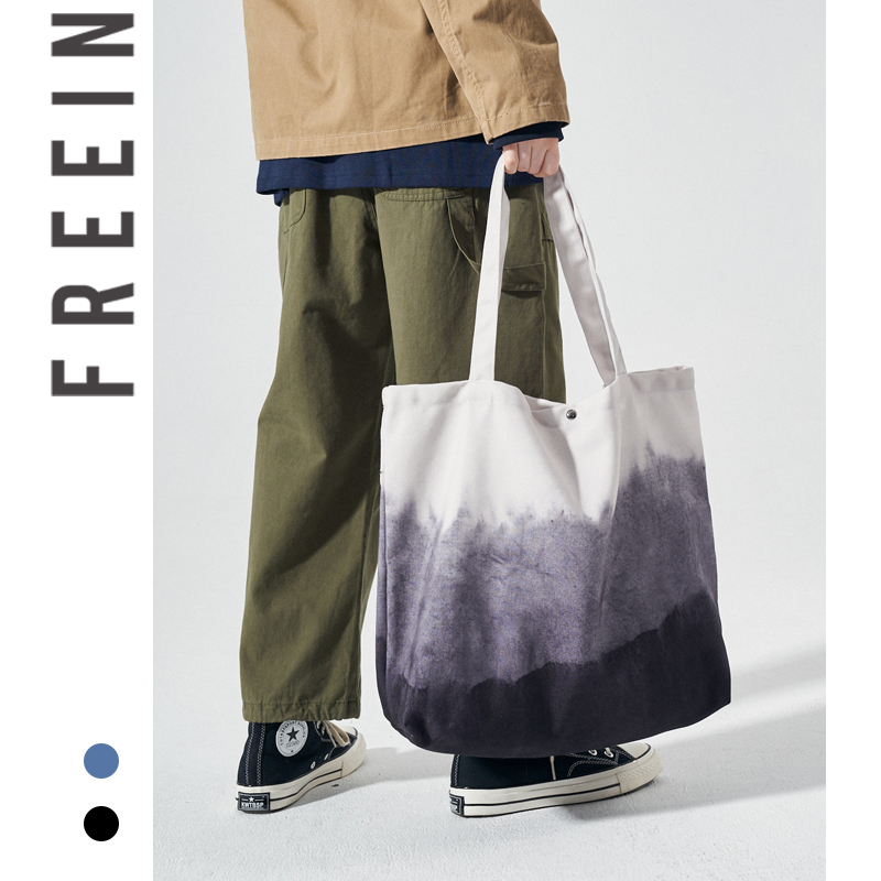 FREEIN原创设计帆布包百搭购物袋