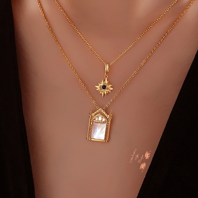 里斯魔镜925银天然贝母哈利波特