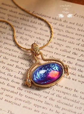 925银铜包金蛇骨女魔法风