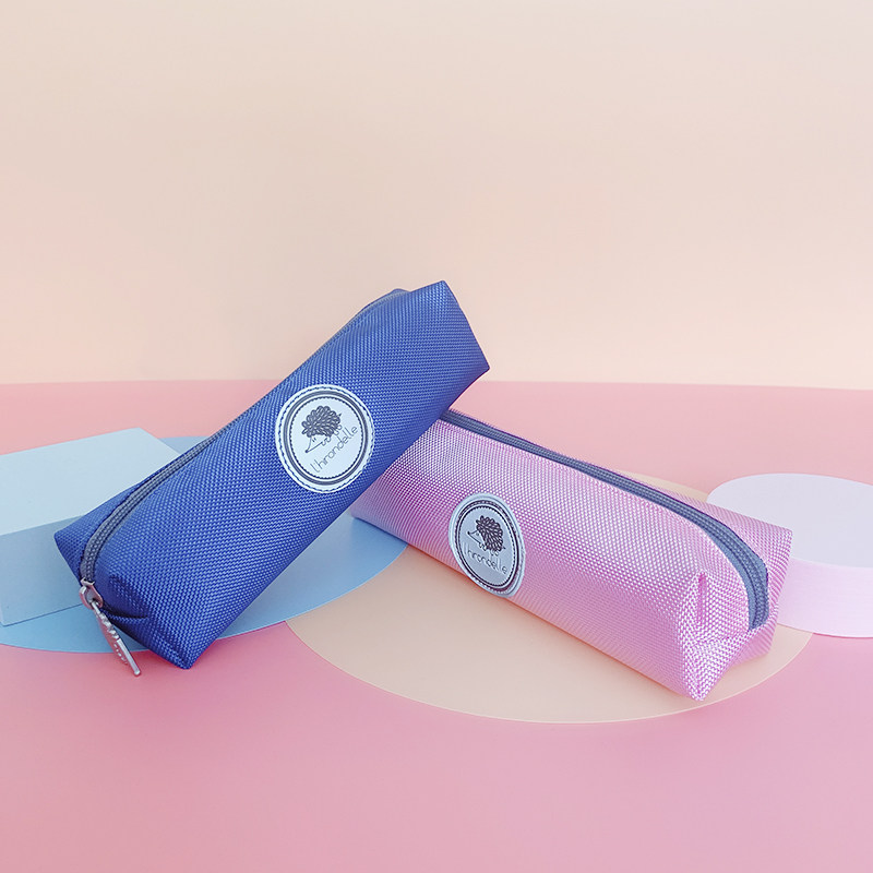 牛津布儿童笔袋小学生女简约大容量韩国创意可爱铅笔盒男孩文具盒