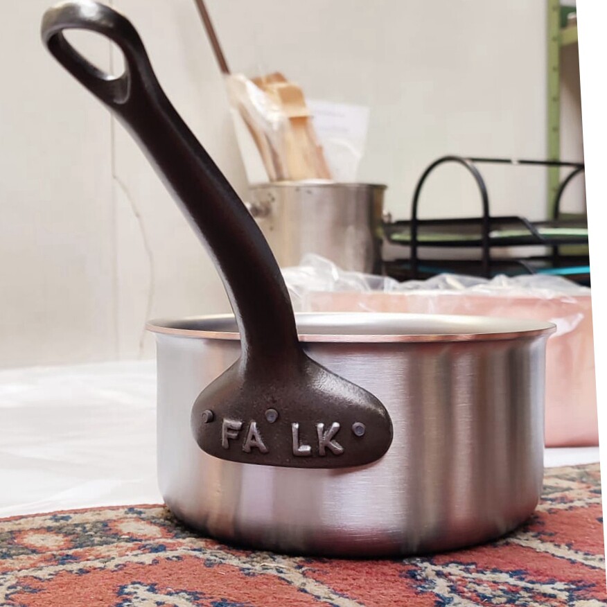 非标定制铸铁柄 比利时产 FALK CULINAIR 特厚紫铜芯锅酱汁锅奶锅