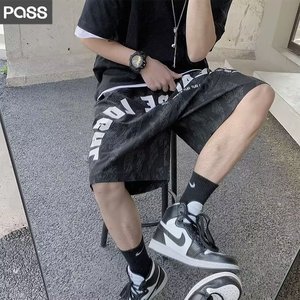 夏季韩版潮流青少年男士修身工装裤五分休闲裤5分短裤DK53P30