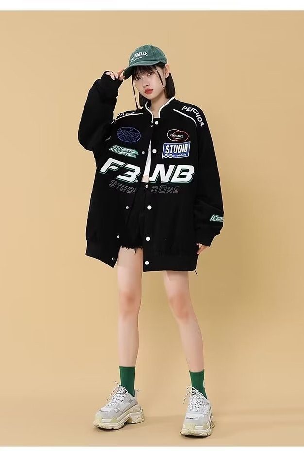 秋季外套男款ins春秋赛车服美式夹克设计感机车棒球服JK020P60,男装夹克,星座1013-2